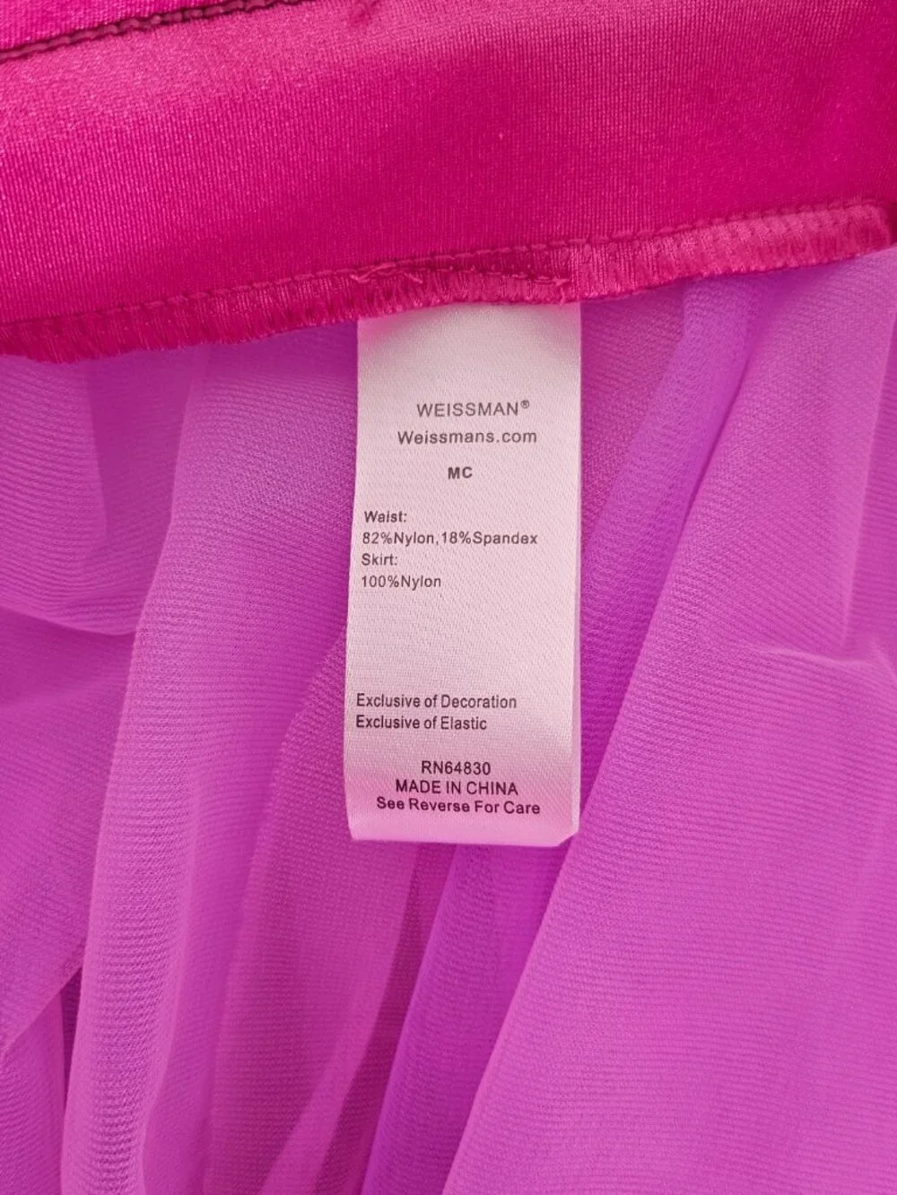 Weissman Sequin Dance Costume | Pink Tutu Recital Outfit | Child Medium